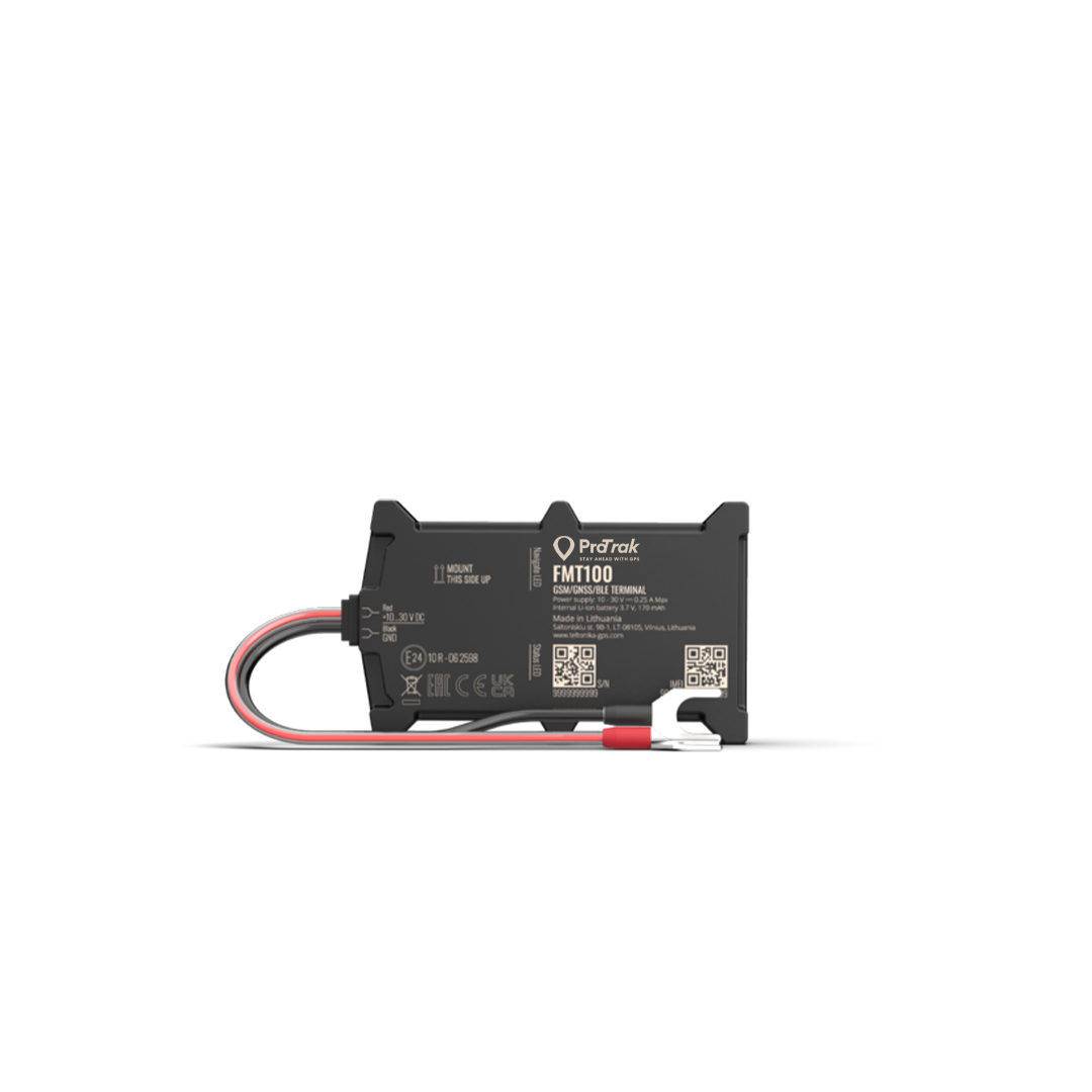 FMT100 compact hardwired GPS tracker with power cables