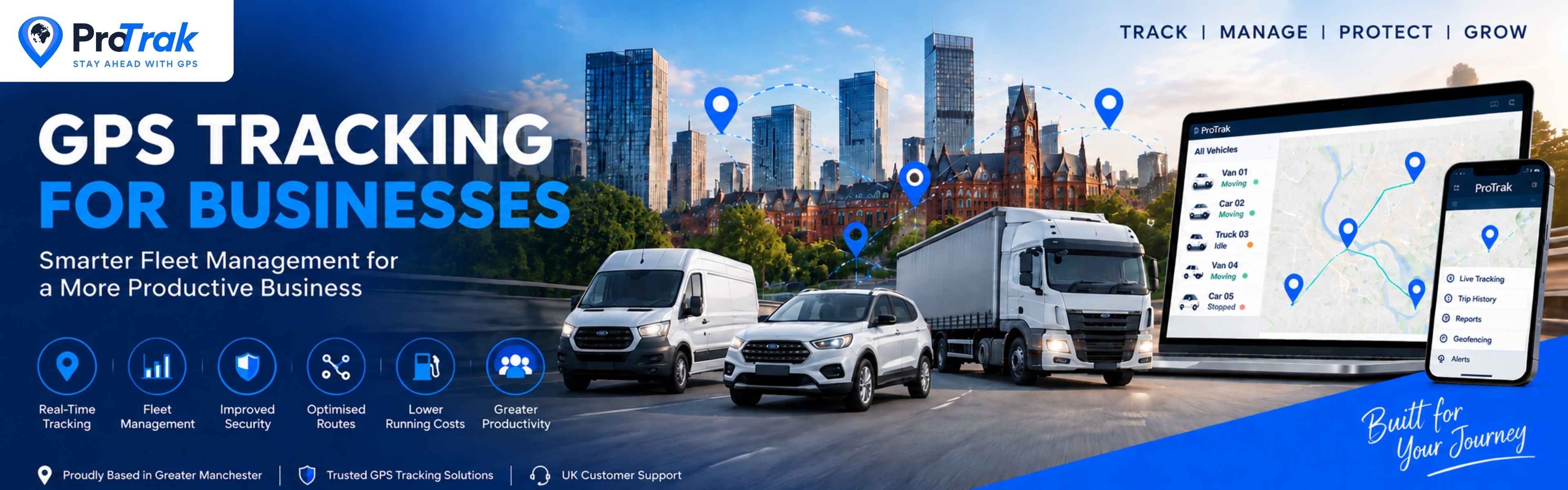 GPS tracking for businesses and fleet management