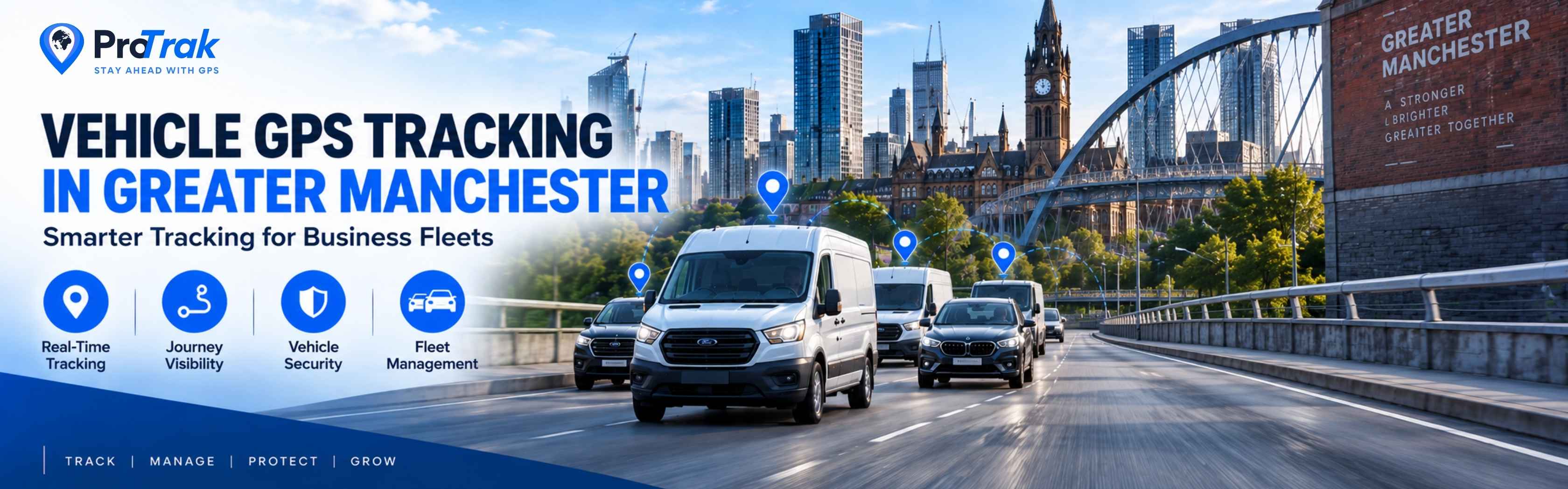 Vehicle GPS tracking in Greater Manchester for business fleets