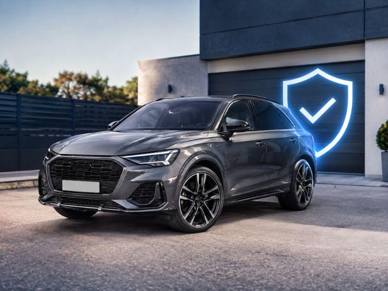 Luxury vehicle with advanced GPS tracking security and theft protection